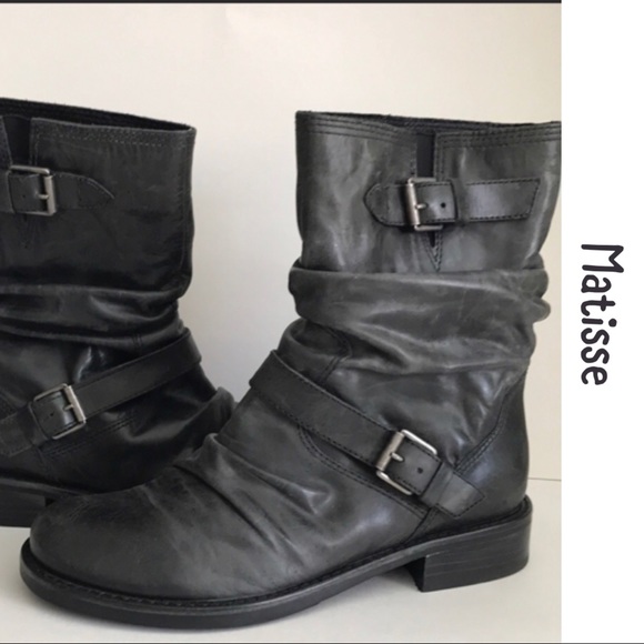Matisse Shoes - Matisse Triump Leather Moto Boots